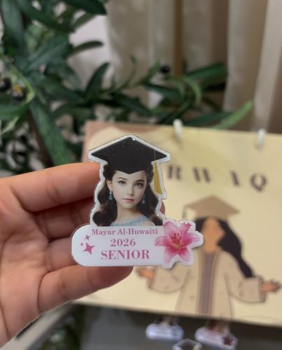 بروش تخرج 2026 وردة زهرية