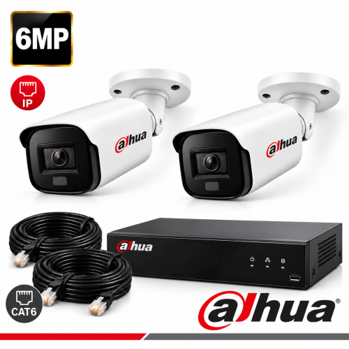 كاميرات مراقبة Dahua IP خارجية 6 ميجا عدد 2