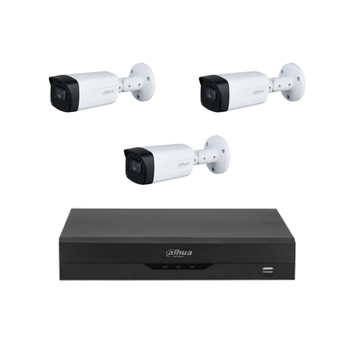 باقة 3 كاميرات مراقبة 5 ميجا خارجية – Dahua