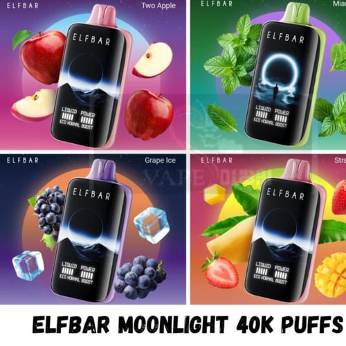 سحبة إلفبار مونلايت 50 نكوتين 40000 بوف Elfbar Moo...