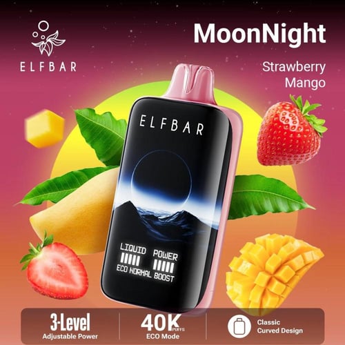 سحبة إلفبار مونلايت 50 نكوتين 40000 بوف Elfbar Moo...