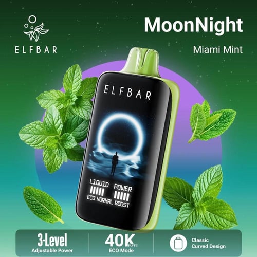 سحبة إلفبار مونلايت 50 نكوتين 40000 بوف Elfbar Moo...