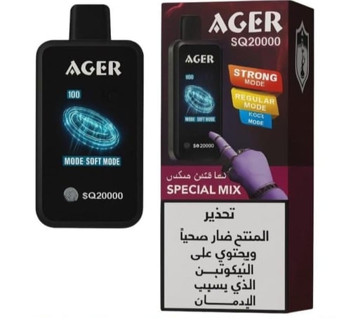سحبة أچير اس يو SQ 20000 – نكوتين 20 AGER SQ Dispo...