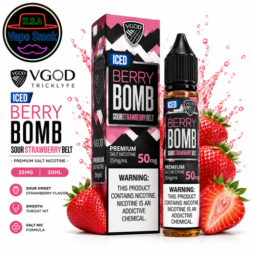 نكهة بومب فراولة تجربة فاكهية ممتعة Strawberry Bom...