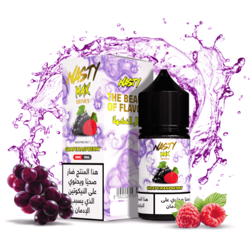 ناستي ماكس نكهة عنب توت Nasty Max Grape Raspberry