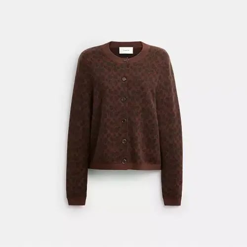 كارديجان مايكل كورس Signature Button Down Cardigan