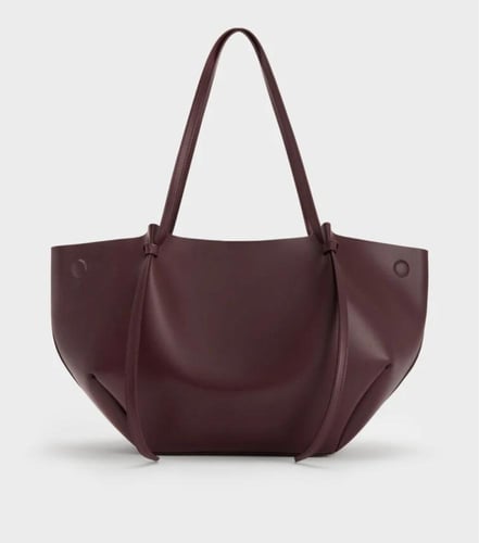 تشارلز اند كيث XL Calla Tote Bag - Wineberry Red
