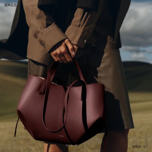 حقيبه بولين ميني Cyme EDITION TEXTURED BLACK CHERR...