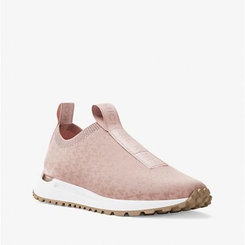 مايكل كورس - Bodie Metallic Logo Knit Slip-On Snea...