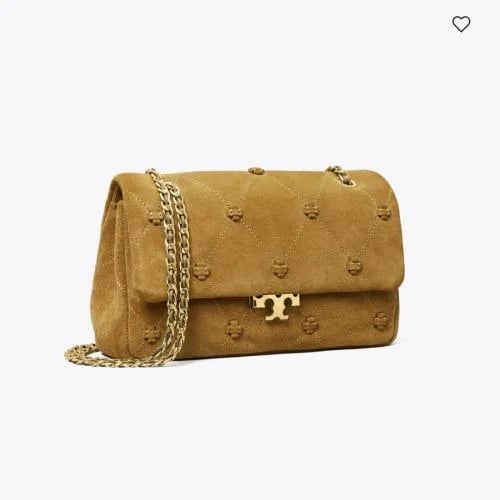 شنطه توري بورش SMALL BUNNY KNOT SUEDE SHOULDER BAG