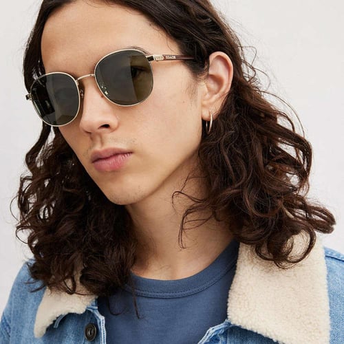 نظاره كوتش رجالي - Metal Round Sunglasses