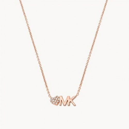 Michael Kors rose gold necklace