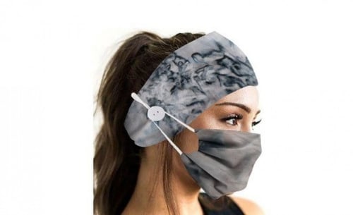 كمامة مع ربطة رأس ماسك للقناع Face mask with Headb...