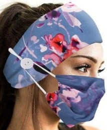 كمامة مع ربطة رأس ماسك للقناع Face mask with Headb...