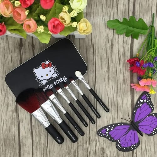 مجموعة من 7 فرش مكياج ، فرشاة صغيرة ، لطيف ، محمول...