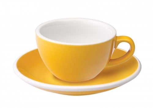 كوب فلات وايت اصفر