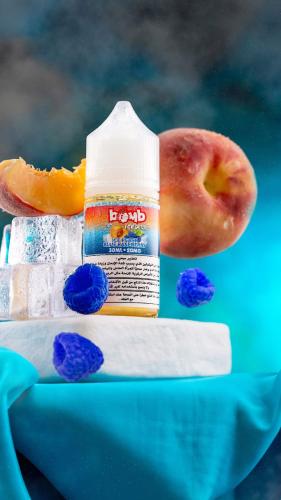بومب خوخ توت ازرق ايس سولت - Bomb Peach Blue Raspb...