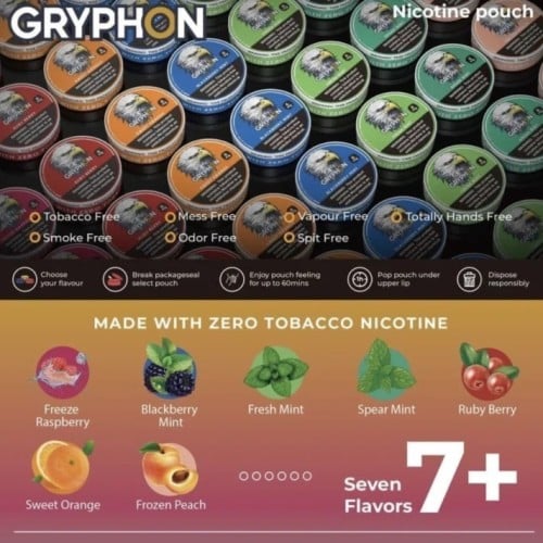 اظرف نيكوتين قرايفون - Gryphon Nicotine Pouches 12...