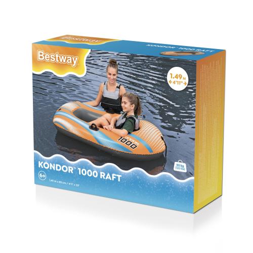 قارب Bestway Kondor 1000 Raft – 1.49 م × 85 سم