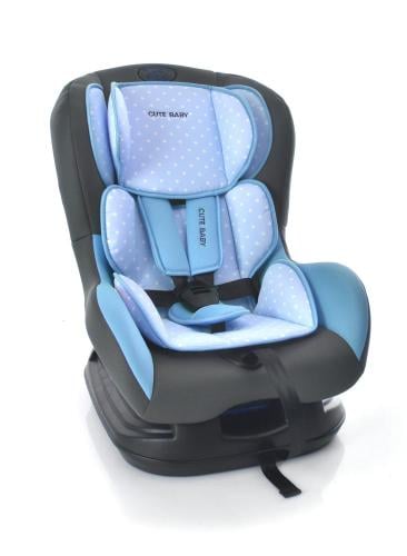 كرسي سيارة للجنسين لون ازرق