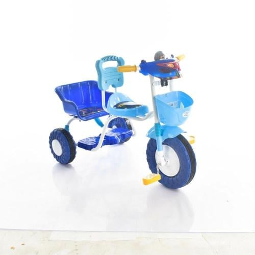 دراجة ثلاثية للأطفال - باللون الأزرق 555