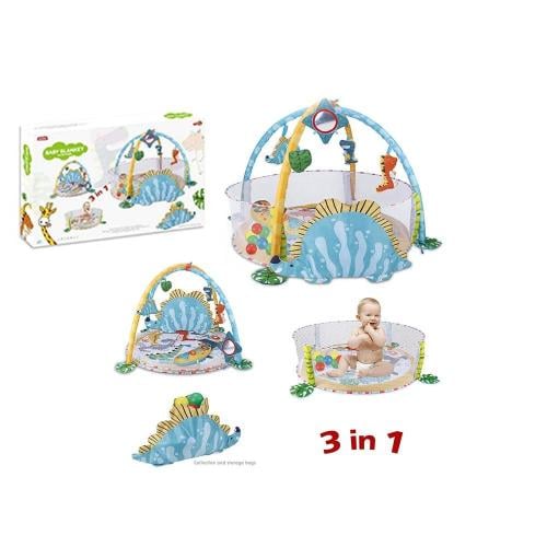 سجادة لعب الأطفال "مغامرات الديناصور 3 في 1" - عال...