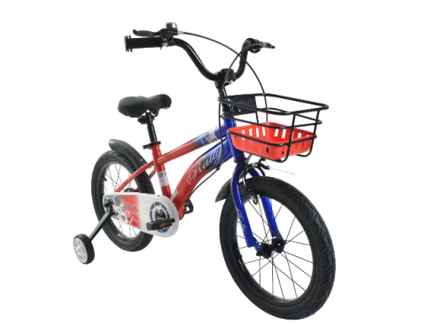 دراجة أطفال 16 بوصة مع مساند جانبية وسلة