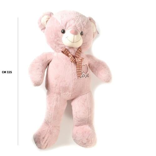 دمية الدب باللون الزهري الرائع بقياس 115 سم