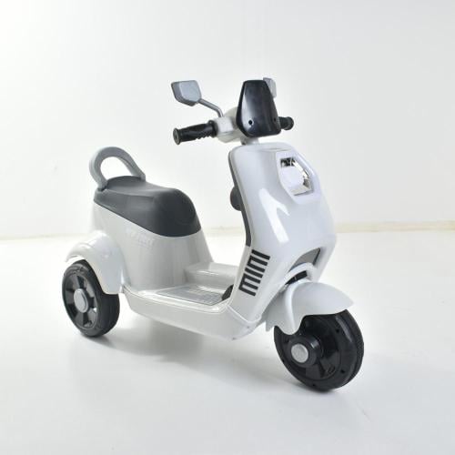 دباب كهربائي للأطفال باللون الفضي الأنيق مع ثلاث ع...