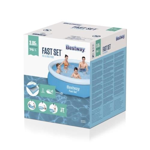 ‍ مسبح سريع التجهيز الدائري 3.05 متر × 76 سم،– Bes...