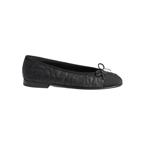 حذاء شانيل BALLET FLATS Embroidered Fabric & Grosg...