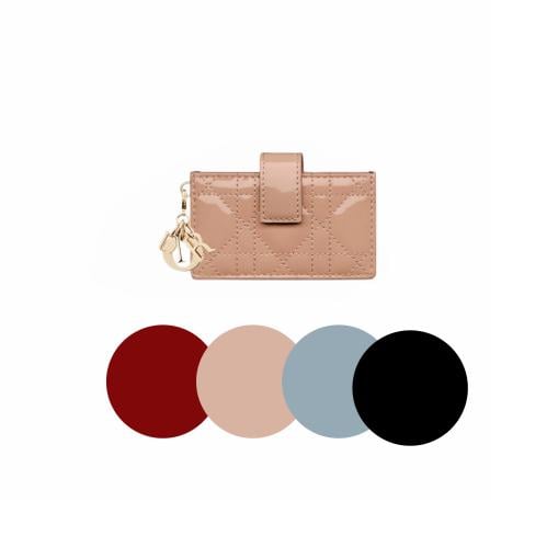 محفظة ديور Lady Dior Jasmine Card Holder