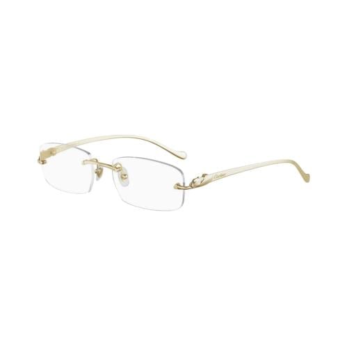 نظارة كارتييه شفافة اطراف ذهبي Cartier CT0061O