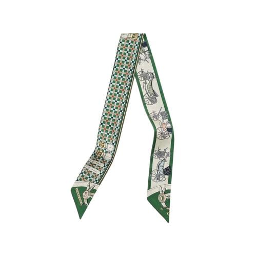 سكارف ايرميز اخضر Les Voitures Nouvelles Twilly