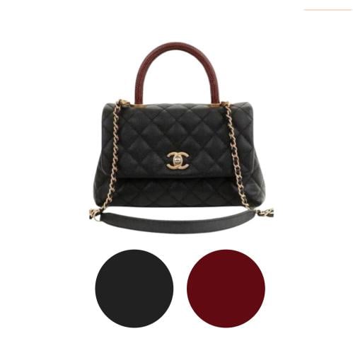 شنطة شانيل Chanel Small Coco Handle Caviar Leather...