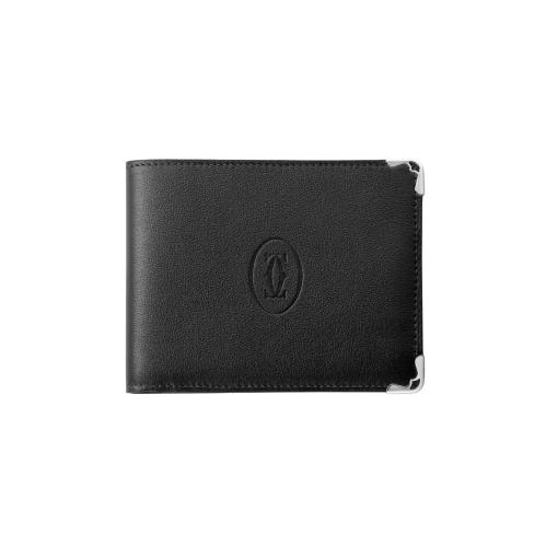 محفظة كارتييه سوداء 6 CREDIT CARD COMPACT WALLET,...