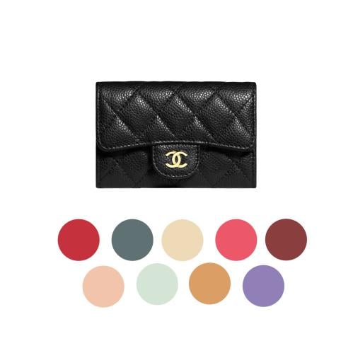 محفظة شانيل Chanel Classic Flap Card Case Caviar S...