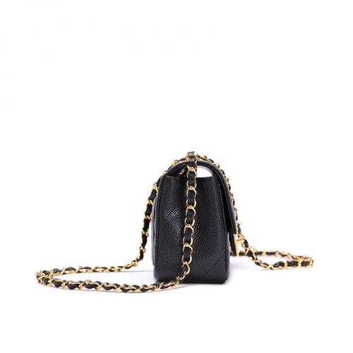 شنطة شانيل كلاسيك (كافيار) هاردوير ذهبي Chanel cla...