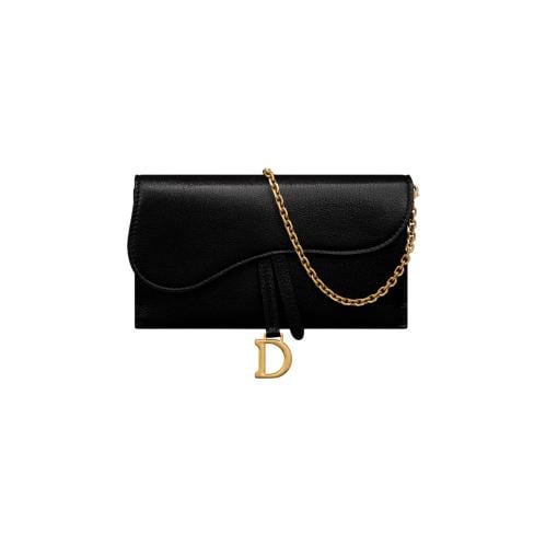 شنطة ديور Saddle Long Wallet with Chain