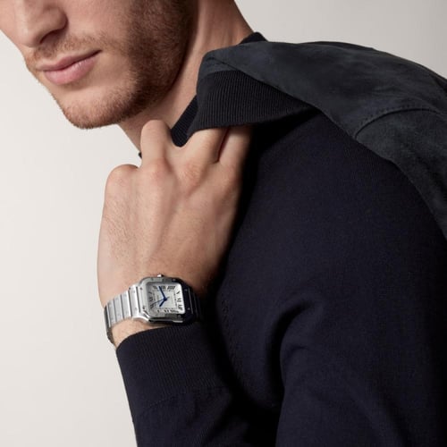 ساعة كارتييه وسط SANTOS DE CARTIER WATCH