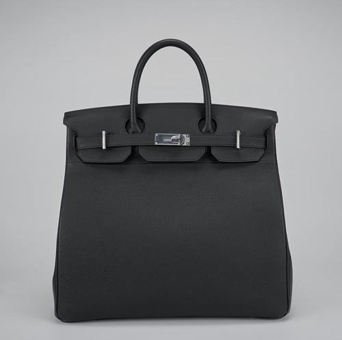 شنطة ايرمز HAC BK 40 Black Togo Palladium
