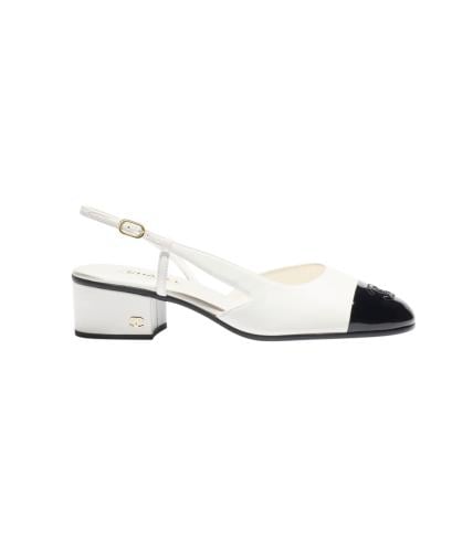 كعب شانيل SHOES WITH ELASTIC ANKLE STRAPS