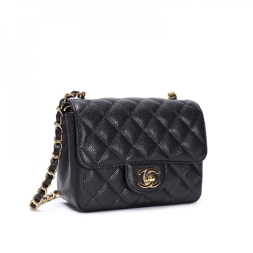 شنطة شانيل كلاسيك (كافيار) هاردوير ذهبي Chanel cla...