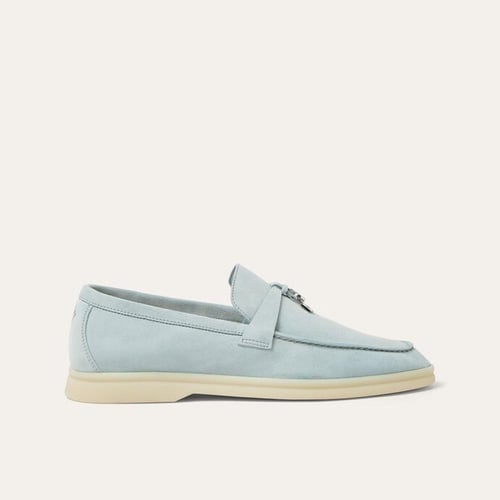حذاء لورو بيانا فضي Loro Piana Summer Charms Walk