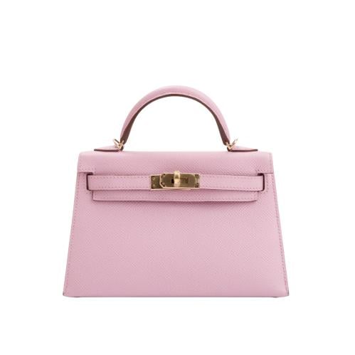 شنطة ايرميز Hermès Mauve Sylvestre Epsom Leather M...