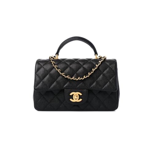 شنطة شانيل Caviar Quilted Mini Top Handle Rectangu...