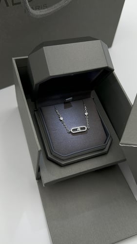 سوارة ميسيكا لون فضي ألماس ابيض