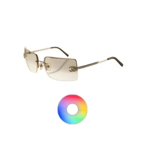 نظارة شانيل CHANEL CLEAR RHINESTONE RIMLESS SUNGLA...