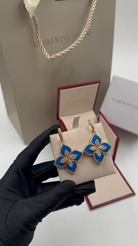 حلق روبيرتو كوين حجم كبير لون ازرق