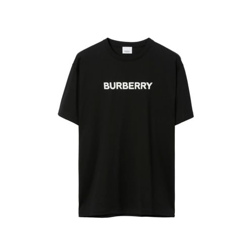 تيشيرت بربري أسود بشعار BURBERRY